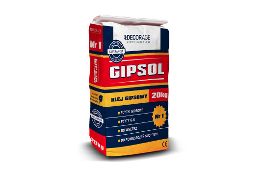 Gipsol 20KG klej gipsowy